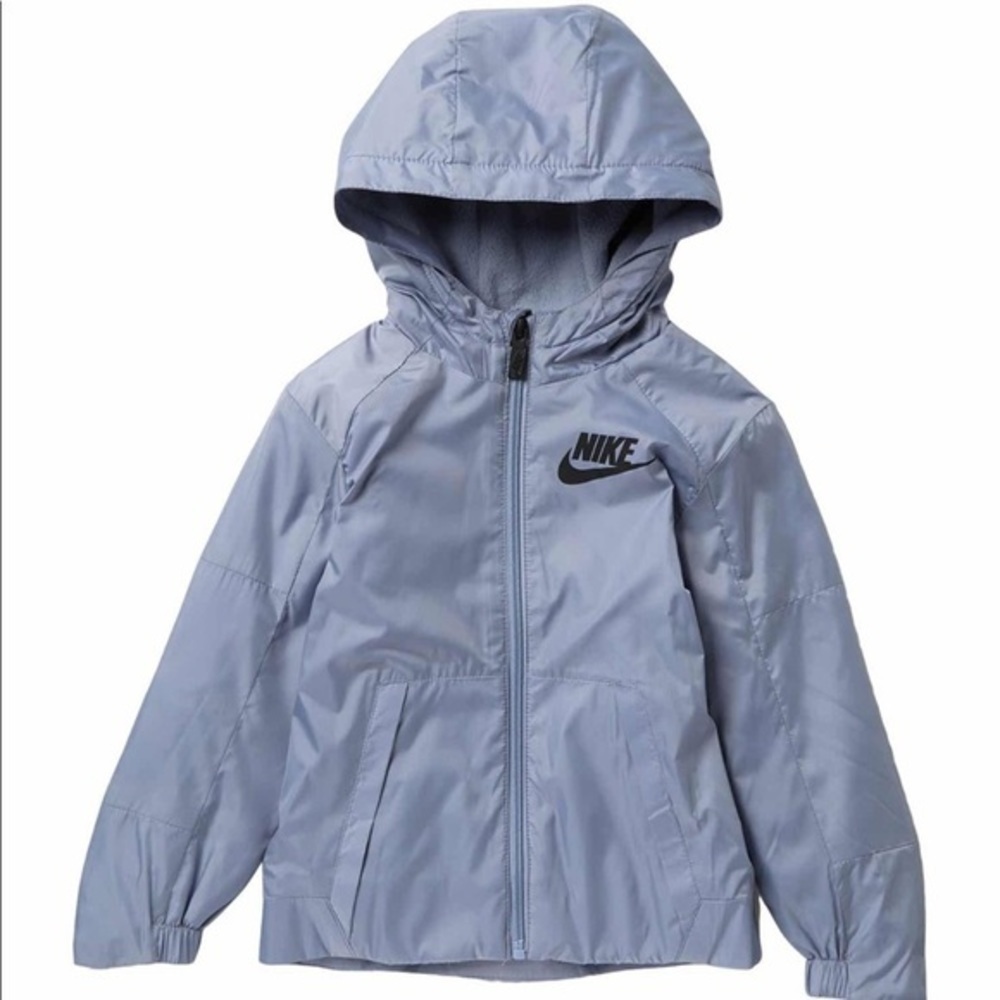 NWT NIKE NSW Winter Puffer Glacier Grey Frost Hooded Jacket - Picture 2 of 15